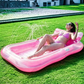🏊 50% RABATT! 🥳 Aufblasbare Bräu-Liege – Automatische Sprühkühlung & abnehmbares Kissen – Getränkehalter & Sicherheitsgriffe – perfekt für Garten, Pool oder Strand – ideal für zwei Erwachsene 💦