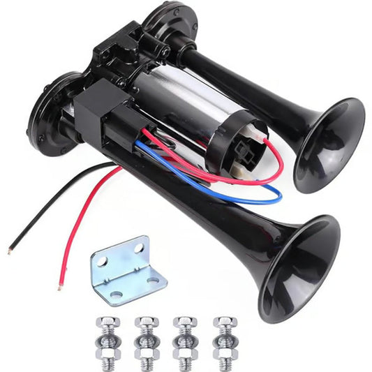 📣50% RABATT🔊Elektrische Zughupe für Fahrzeuge mit 12 V oder 24 V, kräftiger Klang für Autos und LKW🚛
