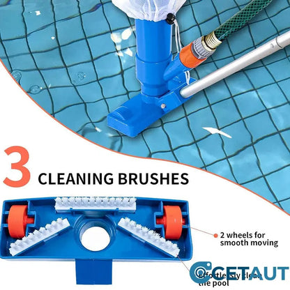 🏊‍♂️Perfekte Poolpflege: Sauber in Minuten – ohne Stress🛠️Powerful Suction Pool Vacuum Jet Kit