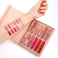 🛒 Kaufe 2, erhalte 1 gratis! 🎀 12-teiliges Lipgloss-Set im Buchformat – Schimmernde Farbtöne, feuchtigkeitsspendende Formel und handliches Mini-Design 💄