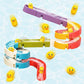 🛁 50% RABATT!🐤💦 Badeenten‑Rutschen‑Spielzeug 48‑teilig, spannender Badespaß für Kinder💨