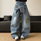 👖 50% RABATT! ⭐ Unisex Baggy-Jeans mit Stern-Patches – Lässiger Oversize-Schnitt, weicher Denim & angesagter 90s-Look ✨