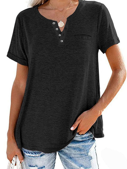 👕 50% RABATT! ✨ Modisches Unifarbenes Kurzarm-T-Shirt – Bequemer Schnitt, weicher Stoff & perfekt für den täglichen Gebrauch – vielseitig kombinierbar 🌿