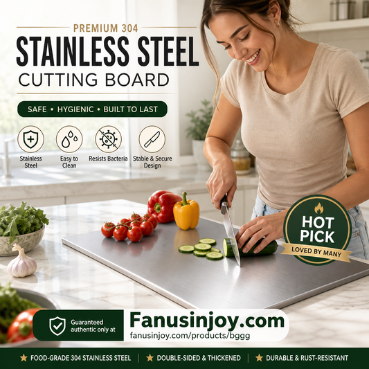 ⏳🔥 NUR FÜR KURZE ZEIT 50 % RABATT! ⏰ Unverzichtbarer Küchenhelfer! 🥩🥦 Schneidebrett aus 304 Edelstahl – hygienisch, langlebig & leicht zu reinigen ✨