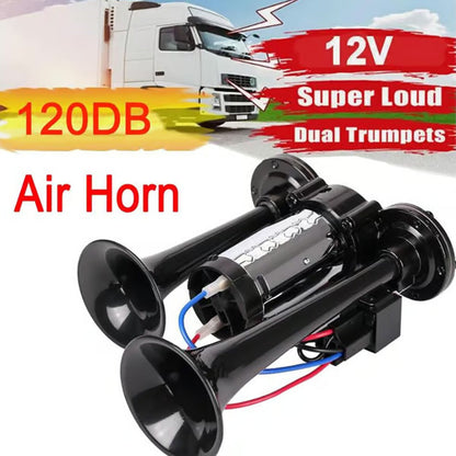 📣50% RABATT🔊Elektrische Zughupe für Fahrzeuge mit 12 V oder 24 V, kräftiger Klang für Autos und LKW🚛