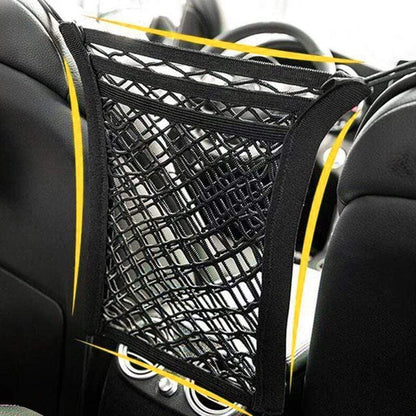 🚗 Universeller Auto-Sitzorganizer mit Netzfächern – Praktische Aufbewahrungstasche für Sitz und Rückenlehne