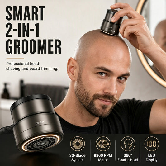 🪒 50 % RABATT! ✂️ Perfekte Rasur zu Hause – 2‑in‑1 intelligenter Elektrorasierer für Glatzen‑ und Bartpflege, klares Digitaldisplay, praktisch für den Hausgebrauch