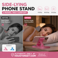 📱50% RABATT🖥️Verstellbarer Handyhalter für die Seitenlage mit 3 Blickwinkeln, flexibel zum Anschauen von Videos🎬