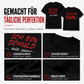 Witziges deutsches Slogan-T-Shirt für Herren, schwarz, Kurzarm, Rundhalsausschnitt