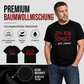Witziges deutsches Slogan-T-Shirt für Herren, schwarz, Kurzarm, Rundhalsausschnitt