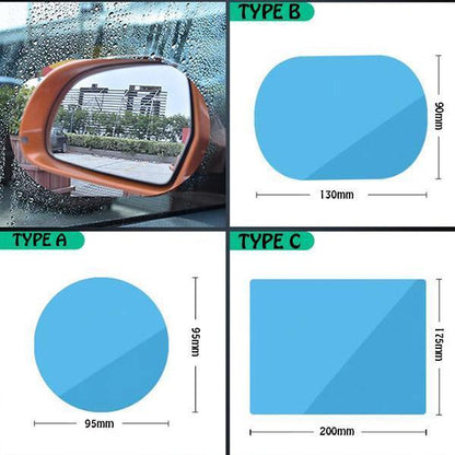 🚘50 % RABATT💧Wasserdichte Folie für Autorückspiegel, praktischer wasserabweisender Schutz im Regen