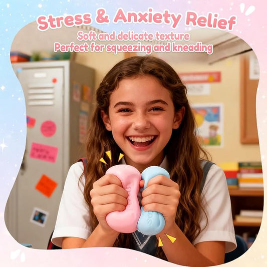 🧸 50% RABATT! 🔮 Squishy Ball mit Perlen – Sensorisch, entspannend & konzentrationsfördernd – Perfekt für Stressabbau & Fidgeting im Alltag 🌿