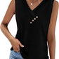 ✨🔥Einfarbiges V-Ausschnitt-Tanktop für Damen – atmungsaktiv & vielseitig