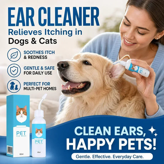 🐶 KAUFE 1, ERHALTE 1 GRATIS! 🐱 Sanfte Tierohrreiniger-Lösung – Sicher & schnell reinigend – Mit flexibler Silikonspitze – ideal für Hunde & Katzen – sanft & effektiv 🧴✨👂