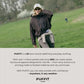 🧥Breitkrempige Kapuze💧Kurze Oversized Regenjacke mit Bubble-Saum, verstellbare Manschetten