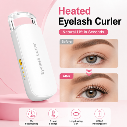🔥Überraschung: 50 % Rabatt!👩🏻‍🏭 Traumhafte Wimpern zurück! ✨️ Wiederaufladbare, elektrische, beheizbare Wimpernzange