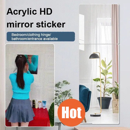 🪞 KAUFE 1, ERHALTE 1 GRATIS! ✨ Selbstklebender Acryl-Wandspiegel – Bruchsicher, verzerrungsfrei & repositionierbar für mehr Raumgefühl 🏠