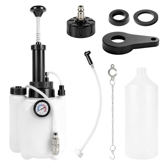 🚗 LIMITIERT 50% RABATT!🛠️ Bremsblutungs-Set 3L – Inkl. Druckpumpe, Auffangbehälter & Adapter für präzises Ein-Mann-Bremsenentlüften ⚡