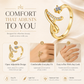Adjustable Rhinestone Initial Ring for Women