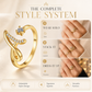 Adjustable Rhinestone Initial Ring for Women