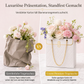 💐 50% RABATT 🎁 Rechteckige Geschenktüte mit Henkeln, geeignet für Blumensträuße & Geschenke👜