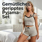 🛌✨ 50% RABATT! Damen Pyjama-Set aus Strick: Geripptes Top und Shorts – Weich, bequem & perfekt für erholsame Nächte 🌙