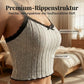 🛌✨ 50% RABATT! Damen Pyjama-Set aus Strick: Geripptes Top und Shorts – Weich, bequem & perfekt für erholsame Nächte 🌙