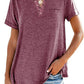 👕 50% RABATT! ✨ Modisches Unifarbenes Kurzarm-T-Shirt – Bequemer Schnitt, weicher Stoff & perfekt für den täglichen Gebrauch – vielseitig kombinierbar 🌿