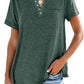 👕 50% RABATT! ✨ Modisches Unifarbenes Kurzarm-T-Shirt – Bequemer Schnitt, weicher Stoff & perfekt für den täglichen Gebrauch – vielseitig kombinierbar 🌿