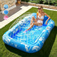 🏊 50% RABATT! 🥳 Aufblasbare Bräu-Liege – Automatische Sprühkühlung & abnehmbares Kissen – Getränkehalter & Sicherheitsgriffe – perfekt für Garten, Pool oder Strand – ideal für zwei Erwachsene 💦