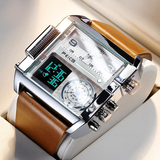 ⌚ 50% Rabatt! ✨Multifunktionale, wasserdichte High-End-Uhr mit großem Zifferblatt