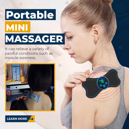 🎉 50% RABATT!🛋️ Tragbarer Mini-Massager: 6 Programme + Mikrostrom – entspannt überall (Nacken, Schultern & mehr)