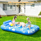 🏊 50% RABATT! 🥳 Aufblasbare Bräu-Liege – Automatische Sprühkühlung & abnehmbares Kissen – Getränkehalter & Sicherheitsgriffe – perfekt für Garten, Pool oder Strand – ideal für zwei Erwachsene 💦