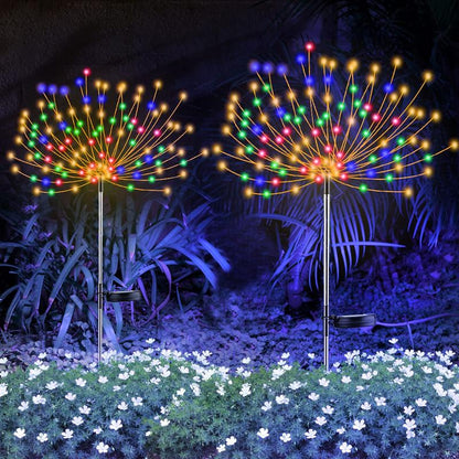 🛍️ 50 % Rabatt – 200 LED Solar-Feuerwerkslichter, 8 Modi, IP65 – wetterfest & warmweiß für Garten, Terrasse & Party 🌟