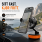 🧲 Magnetische Autotelefonhalterung – 360° Winkel, Vakuum-Befestigung, Klemmarme. Passend für 4,7"+ – stabil und tragbar! 🚗✨