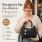 👜 NUR FÜR KURZE ZEIT: 50 % RABATT! ✨ Damen-Handtasche mit V-Naht – goldene Beschläge, mehrere Fächer, Tragegriff 🌸