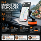 🧲 Magnetische Autotelefonhalterung – 360° Winkel, Vakuum-Befestigung, Klemmarme. Passend für 4,7"+ – stabil und tragbar! 🚗✨