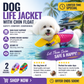 🐶 50 % RABATT!🌊 Sicher beim Wassersport – Hunde‑Schwimmweste, Kinnstütze, verstellbar