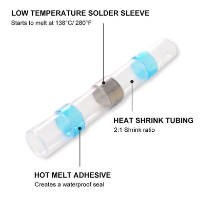 🔧💡 100x Wasserdichter Schrumpfschlauch mit Lötmittel – 50% RABATT! Für Kabelverbinder & Mittelanschlüsse ✨ Elektronik, KFZ & DIY