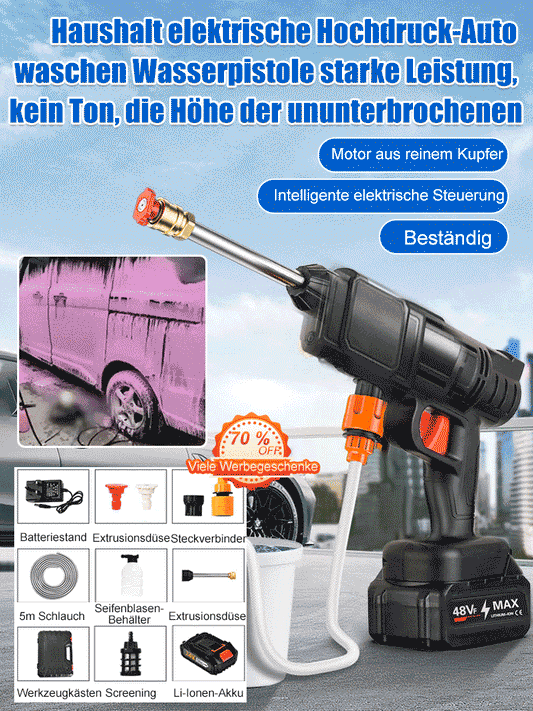🔥 -50% Heute 🚗💦 Elektrische Hochdruck-Autowaschpistole