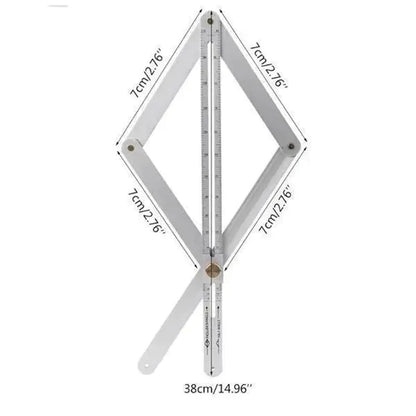 📐 50% RABATT! 🔥 Multifunktionales Diagonallineal für die Holzbearbeitung – Präzise Messung, Robuste Aluminiumlegierung & Ideal für Heimwerker 🛠️