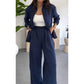 ✨ 50% RABATT 🔥 Zweiteiliges Set in Uni-Farbe – Lockeres Oberteil & Weite Hose 👗 Eleganz trifft Komfort für den Alltag 🌿