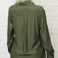 👚🤍 Einfarbiges Damen-Hemd mit Revers, langen Ärmeln & Button-Down-Kragen