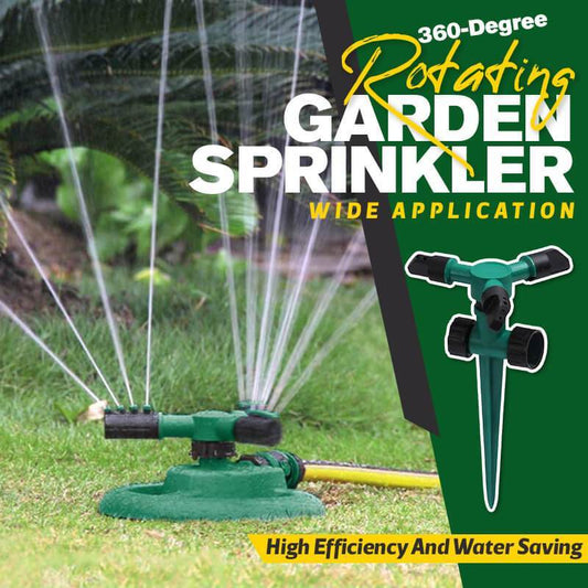 💦360-Grad-rotierender Garten-Sprinkler 🌿 Vielseitiger automatischer Rasenbewässerer für Hof & Garten🏡☀️