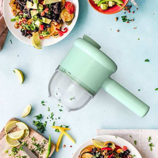 🥒 50% Rabatt ✨Elektrischer, wiederaufladbarer Hand-Gemüsehäcksler und -Hobel🌿