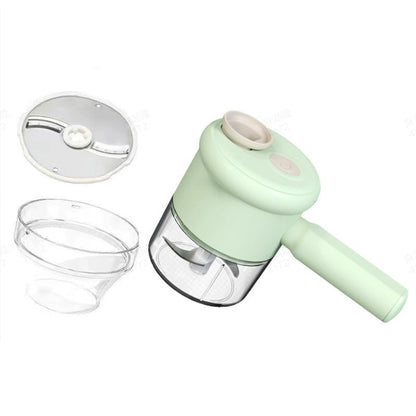 🥒 50% Rabatt ✨Elektrischer, wiederaufladbarer Hand-Gemüsehäcksler und -Hobel🌿