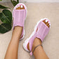 🔥👡 50% RABATT! Women's Casual Breathable Hollow Knitted Platform Sandals – atmungsaktives Strickdesign, perfekt für heiße Tage. 🌸✨