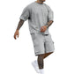👕 60% RABATT! 🔥 Set aus Freizeit-T-Shirt mit Kurzen Ärmeln & Shorts für Herren – Bequemer Schnitt, Leichter Stoff & Perfekt Für Warme Tage ☀️