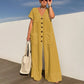 💃🌟Modischer, lockerer Jumpsuit mit V-Ausschnitt für Damen