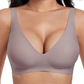 💕Jelly Wireless Damen Komfortable kabellose Push-up-BHs, nahtlose T-Shirt-BHs, BHs mit tiefem V-Ausschnitt für jeden Tag